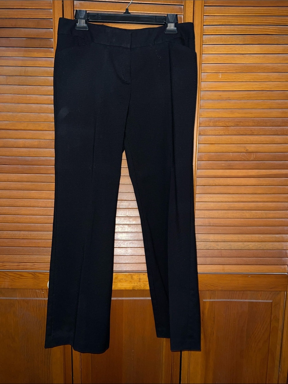 Alfani Black Straight-Leg Dress Trousers